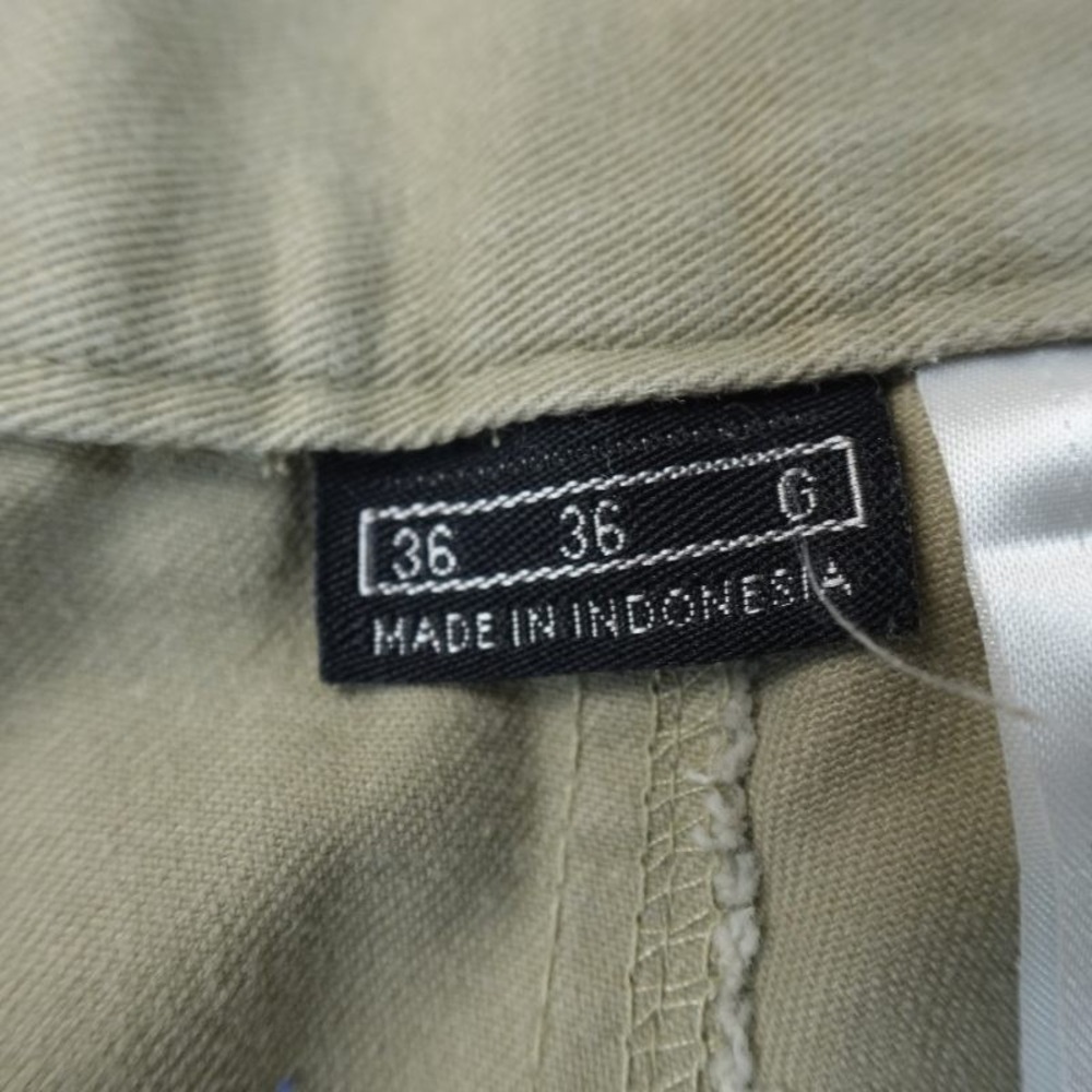 VTG Nike Shorts Mens 36 Beige Brown Tan Khaki Chino Pleated Golf Preppy Dad Y2K - Picture 6 of 12